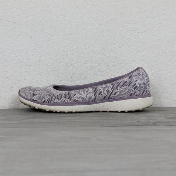 Skechers Microburst Earthy Touch Lavender Lace Air Cooled Memory Foam sz 7.5 - Picture 3 of 8